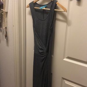 Gray hi low dress